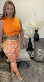 Orange Swirl Set