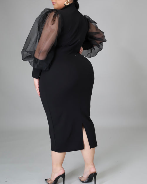Ready to Mingle Plus Size Black Dress